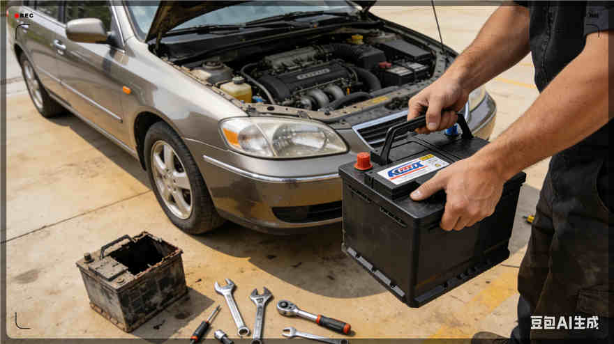 连云区汽车换电瓶电话【案例】